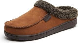 Dearfoams Mens Microfiber Suede Clog with Whipstitch Slipper $13.44