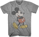 Disney Mens Giant Mickey Mouse Gray Graphic T-Shirt $8.98