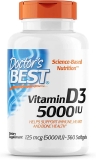 Doctors Best Vitamin D3 5000IU Heart and Immune Support 360-Ct $6.39