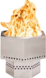 Dragonfire Compact Wood and Pellet Smokeless 22-in Fire Pit Bundle $89.99