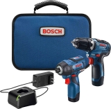 BOSCH 12V Max 2-Tool Combo Kit w/Drill Impact Driver Batteries $99.00