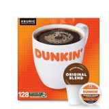 Dunkin Original Blend Medium Roast Coffee 128 K-Cup Pods $43.54