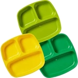 ECR4kids My First Meal Pal Divided Plates 3-Pack