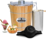 Elite Gourmet Old Fashioned 4-Qt Wood Bucket Electric Ice Cream Maker $48.73