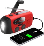 Emergency Hand Crank Radio with LED Flashlight $19.90