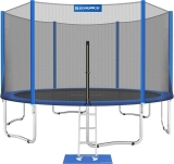 Songmics 15-ft Recreational Trampolines w/Enclosure Net Safety Pad $199.99