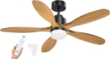 Ensenior 52-inch Ceiling Fan with Lights Remote Control $83.84