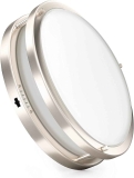 Ensenior Glass 5CCT 10-in Bathroom Light Fixtures Ceiling Mount $13.49