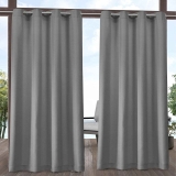 Exclusive Home Cabana Solid Curtain Panel 54×84-in Set of 2 $13.19