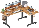 FEZIBO Triple Motor L-Shaped Electric Standing Desk $469.99