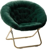 Milliard Cozy Chair/Faux Fur Saucer Chair for Bedroom $84.99