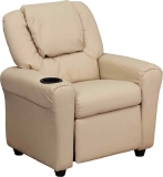 Flash Furniture Contemporary Beige Vinyl Kids Recliner $122.00