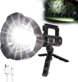 Foleto Rechargeable Handheld Spotlight Flashlight 90000 Lumens $14.39