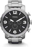 Fossil Mens Nate Stainless Steel Quartz Chronograph Watch $89.56