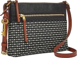 Fossil Womens Fiona Small Crossbody Purse Handbag $39.99