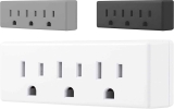 GE 3-Outlet Extender Wall Tap Grounded Adapter Plug $2.22
