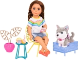 GG Home Porch Set Glitter Girls Dolls Doll House Playset $18.95