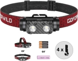 GOFORWILD Rechargeable Headlamp 1000 Lumen Metal LED $12.79