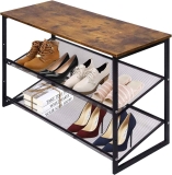 Garden 4 You 3-Tier Tilting Adjustable Freestanding Shoe Rack $36.09