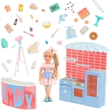 Glitter Girls Cooking Show Set with 14-inch Doll $10.73