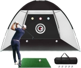 Golf Practice Net, 10x7ft Golf Hitting Training Aids Nets $67.99