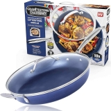 Granitestone Blue Nonstick 14-inch Frying Pan with Lid $24.43