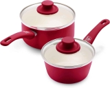 GreenLife Soft Grip Nonstick Saucepan Pot Set (2pcs) $27.99