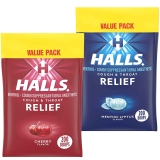 HALLS Relief Variety Pack Cough Drops, 2-Packs of 200 Drops $12.03