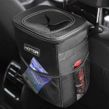 HOTOR Car Trash Can with Lid and Storage Pockets 2-Gallon $9.99