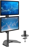 HUANUO Dual Monitor Stand Vertical Stack Screen Standing Holder $26.99