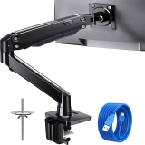 HUANUO Single Monitor Arm Gas Spring Monitor Stand for 13-35-in Screen $39.99