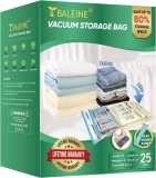 25PK BALEINE Vacuum Storage Bag Space Saving w/Hand Pump $10.80