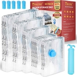 12-Pack BALEINE Vacuum Storage Bags w/Hand Pump $9.47