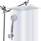 kaqinu 8-in High Pressure Rainfall / Handheld Showerhead Combo $37.99