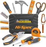 Hi-Spec 42pc Yellow Household Tool Kit Set $13.99