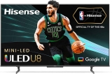 Hisense 65U8H 65-Inch 4K ULED Quantum Mini-LED Smart TV $898.00