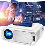 Hompow Native 1080P Android Projector with WiFi and Bluetooth $99.99