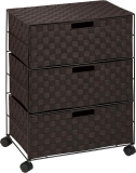 Honey-Can-Do Double Woven 3-Drawer Chest Storage $33.94