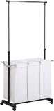 Honey-Can-Do Rolling Laundry Cart with Hanging Bar $32.20