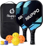 Niupipo Pickleball Paddle Set of 2 w/Honeycomb Core $39.89