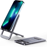 JSAUX Foldable Aluminum Adjustable Cell Phone Stand $8.99