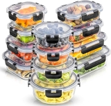 JoyFul by JoyJolt 24pc Borosilicate Glass Storage Containers $35.95