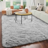 Kicmor 3 x 5-Feet Fluffy Small Area Rug $11.99