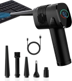 PUSKILL 3-Gear to 38000 RPM Compressed Air Duster w/LED Screen $24.00