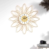 Letmaliy 19.7-Inch Mid-Century Metal Wall Clock, Battery Operated $25.99