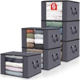 Fab Totes 6-Pack Clothes Storage Bags w/Lids and Handle $14.99