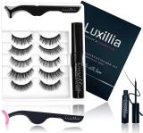 Luxillia Magnetic Eyelashes with Eyeliner, 7 Piece Set $13.66