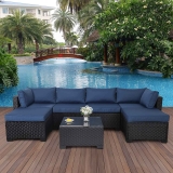 Lviden 7-Pieces Outdoor PE Wicker Furniture Set $569.99