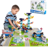 Maiwaput Race Car Track Ramp Toddler Toys $6.60