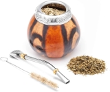 Balibetov Yerba Mate Gourd Set w/Mate Tea Cup, Bombilla $21.99